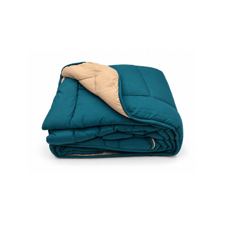 Couette 140 x 200 cm, bicolore aqua et crème | Linge de lit , Dakar, Sénégal