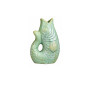 Vase déco poisson en céramique vert brillant, 13 x 9 x 20 cm | Vases déco , Dakar, Sénégal