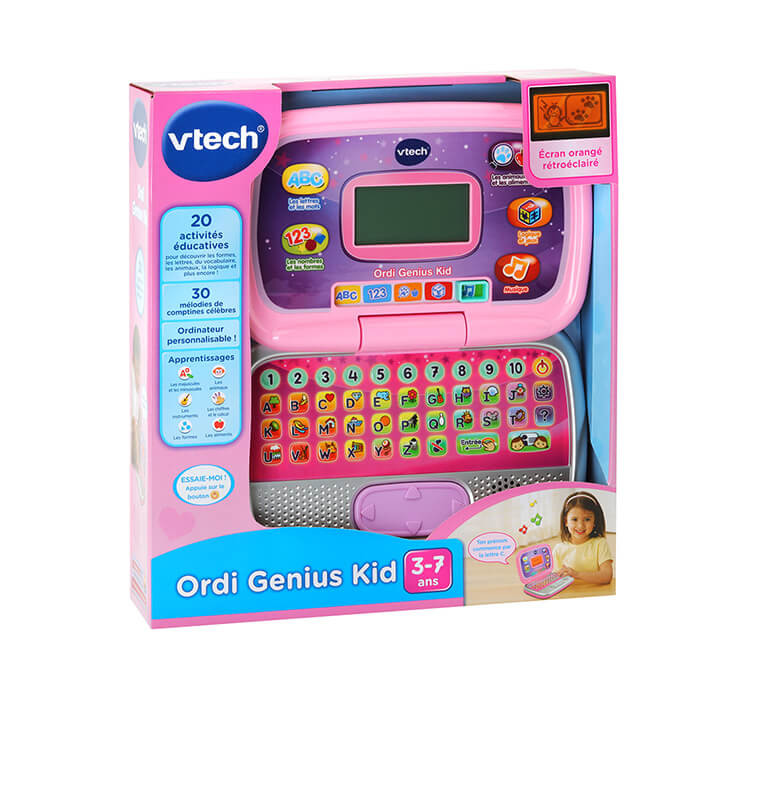 Ordi Genius Kid rose Vtech - De 3 à 7 ans | Jeux éducatifs | 27 000 CFA , dakar, Sénégal