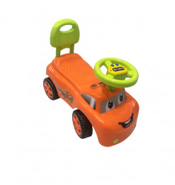 Trotteur voiture orange -...