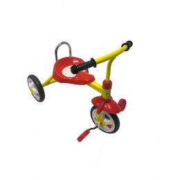 Tricycle jaune et rouge -...