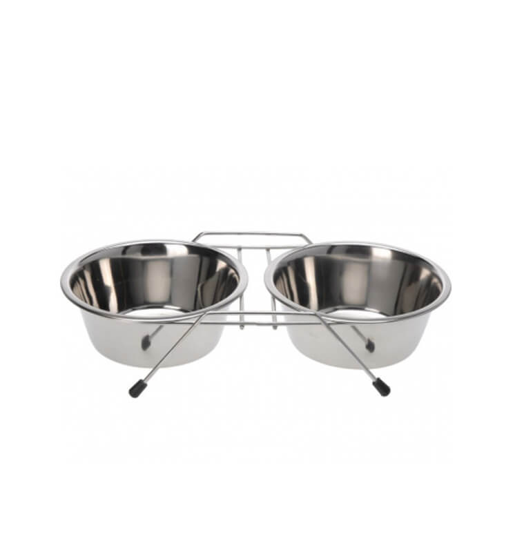 Gamelle Double Chien Ou Chat En Inox