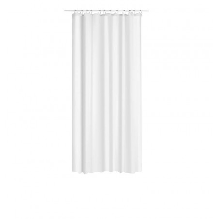Rideau douche blanc en polyester 180x200 cm 