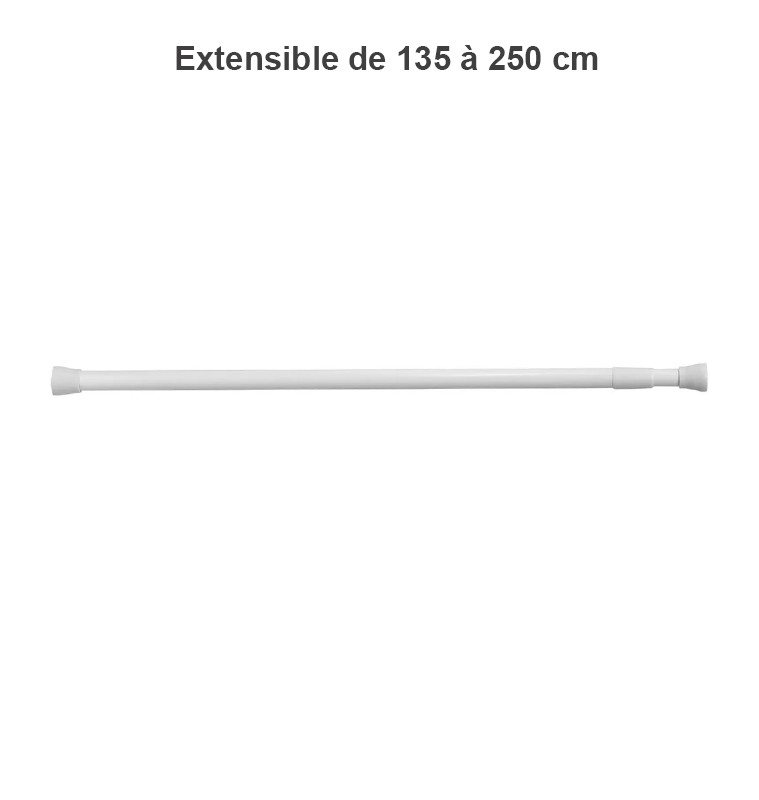Tringle Rideau de Douche Extensible Sans Perçage / 160-240cm (SANS LE RIDEAU)  – EVITRINE DAKAR