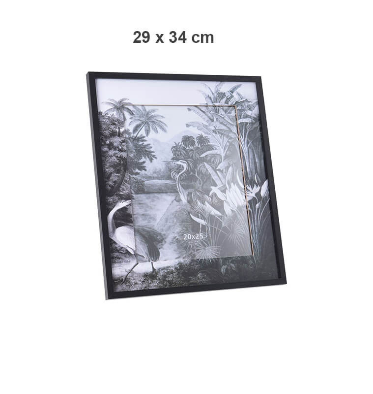 Cadre photo 20x25 design tropical en bois et verre - Orca Sénégal