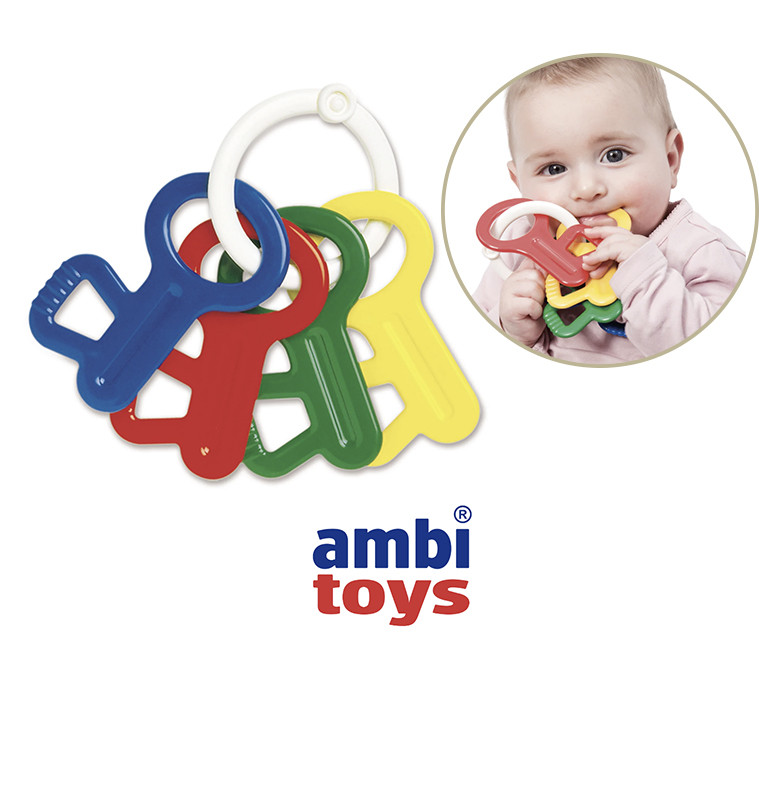 Jouet Mes premières clés Ambi toys pour bébé de 3 mois et plus