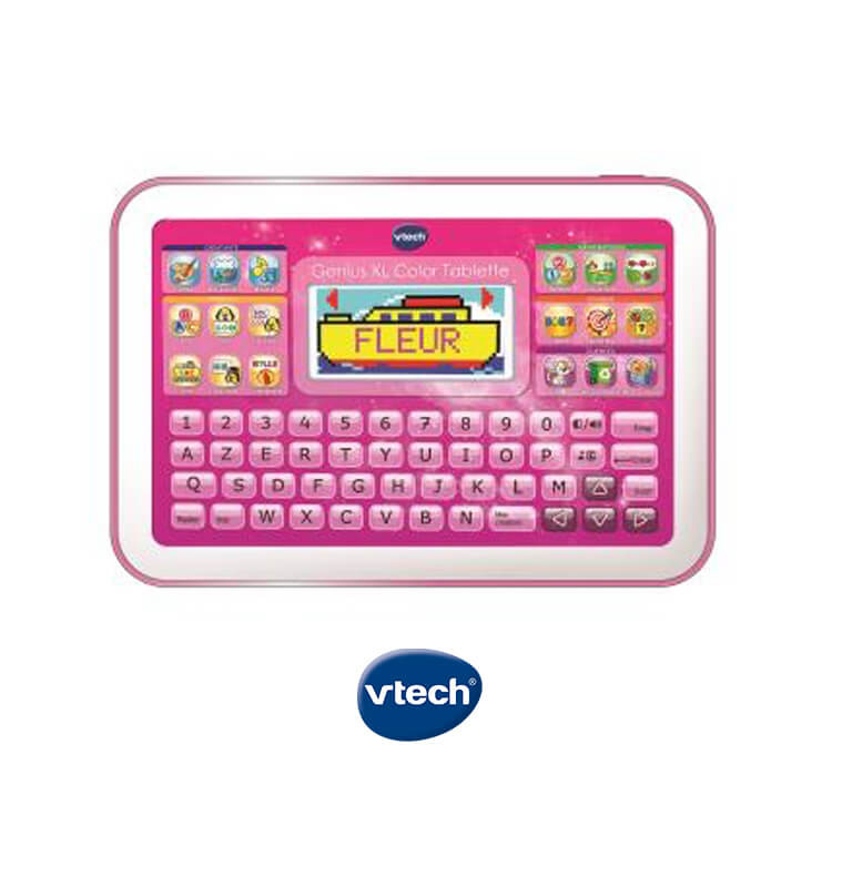 Tablette éducative Genius XL color rose Vtech – De 4 à 7 ans