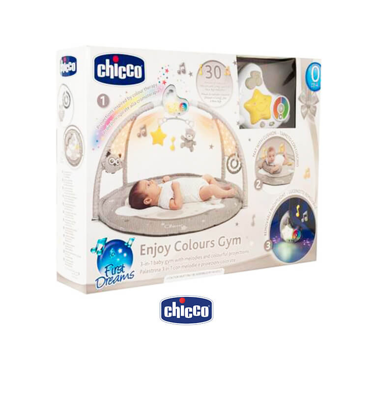 Tapis d'éveil en couleur Gym Beige CHICCO Dès mois ORCA