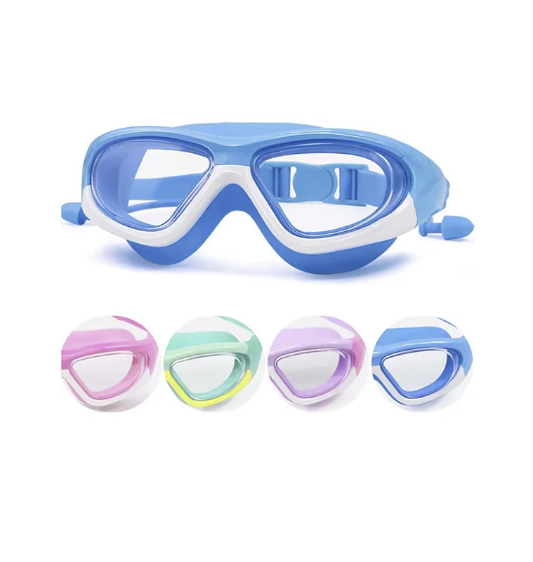 Lunettes De Natation Enfant Prince Grenouille - Anti-buée, Anti-UV, étanches, Avec Bouchons D'oreilles Et Sac, 4-14 Ans